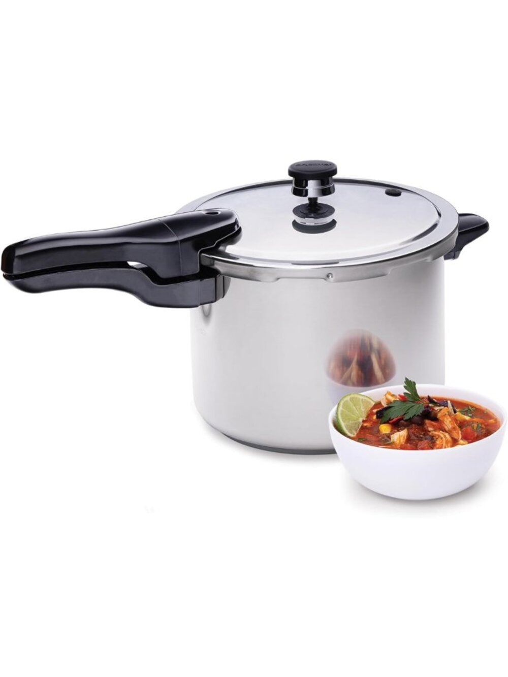 6-Quart Stainless Steel Pressure Cooker | Fast Cooking, Easy Cleanup, Durable